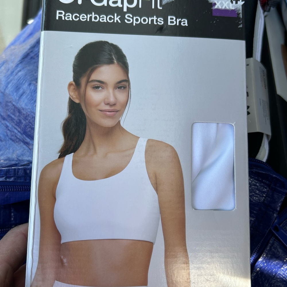 GAP White Racerback Sports Bra